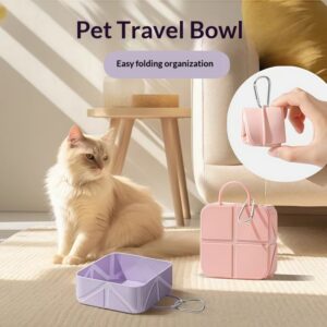 Silicone pet travel bowl